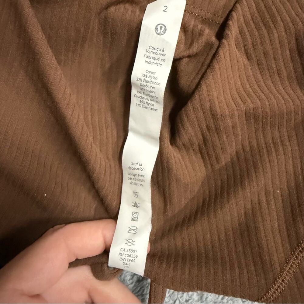 Lululemon Align Strappy Ribbed Tank Top Java Size 2 - Picture 6 of 6